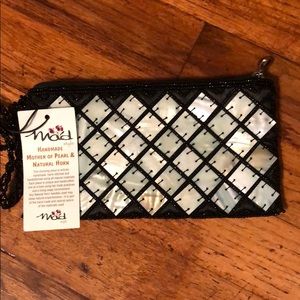 Mother of pearl clutch